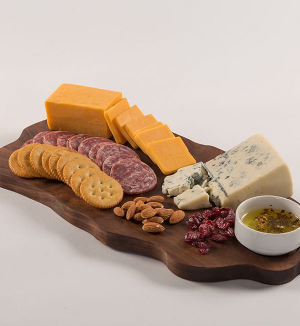 - custom shaped serving tray made with real wood -