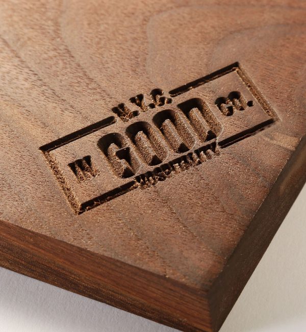 monogrammed wood tray